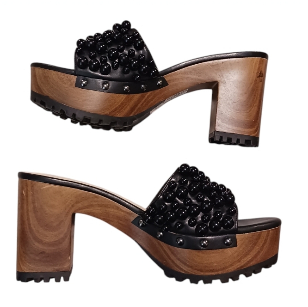 Jessica Simpson Telina2 Pearl Platform Block Heel Slide Sandals - Picture 2 of 9